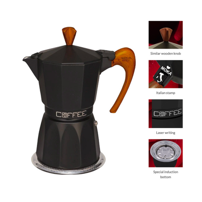 GAT Fashion Wood Moka Pot